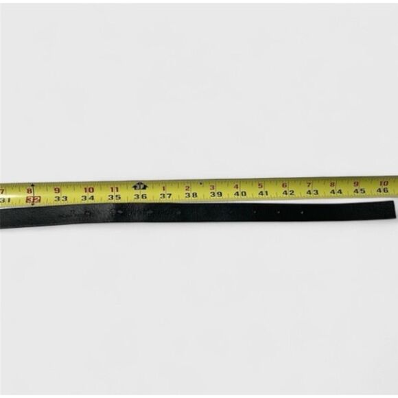 Ami Paris Women’s Leather Belt T2 Burgundy Brass Buckle 46" Made in Portugal - Picture 7 of 7